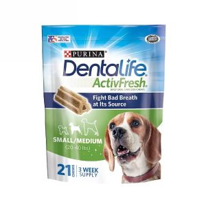 Purina Dentalife ActivFresh Daily Dental Care Snacks for Medium Breed Dogs_