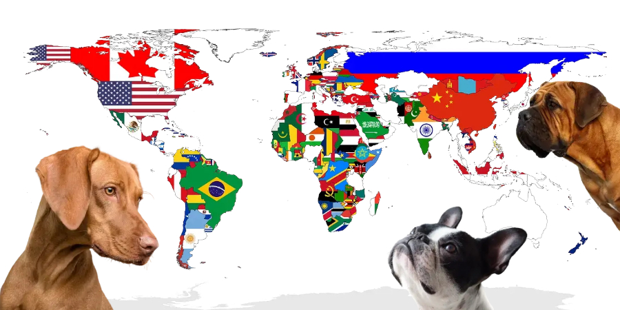 WORLD DOG MAP