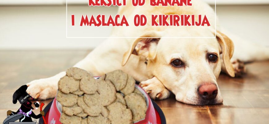 kaksići od banane i maslaca od kikirikija za pse