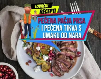 PEČENA PAČJA PRSA I PEČENA TIKVA S UMAKOM OD NARA_