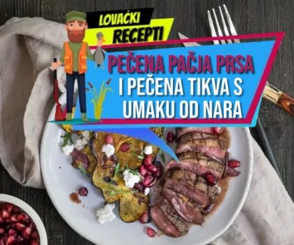 PEČENA PAČJA PRSA I PEČENA TIKVA S UMAKOM OD NARA_